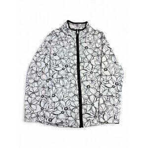 Talbots Floral Zip Jacket - Lightweight Full-Zip, Size L‎